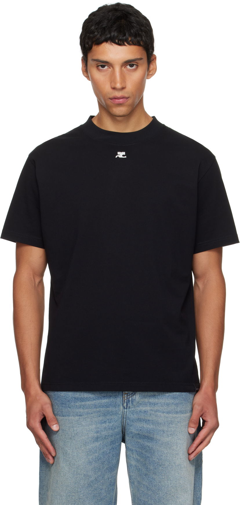 Majica kratkih rukava Courrèges Courrèges Oversized T-Shirt Crna | 325JTS203JS0233