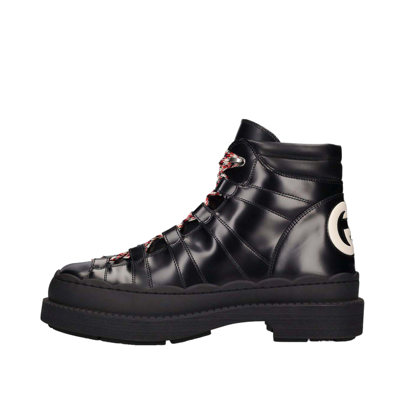 Tenisice i cipele Gucci Ghibli Leather Trekking Boots Black Crna | 721122 AABBR 1294