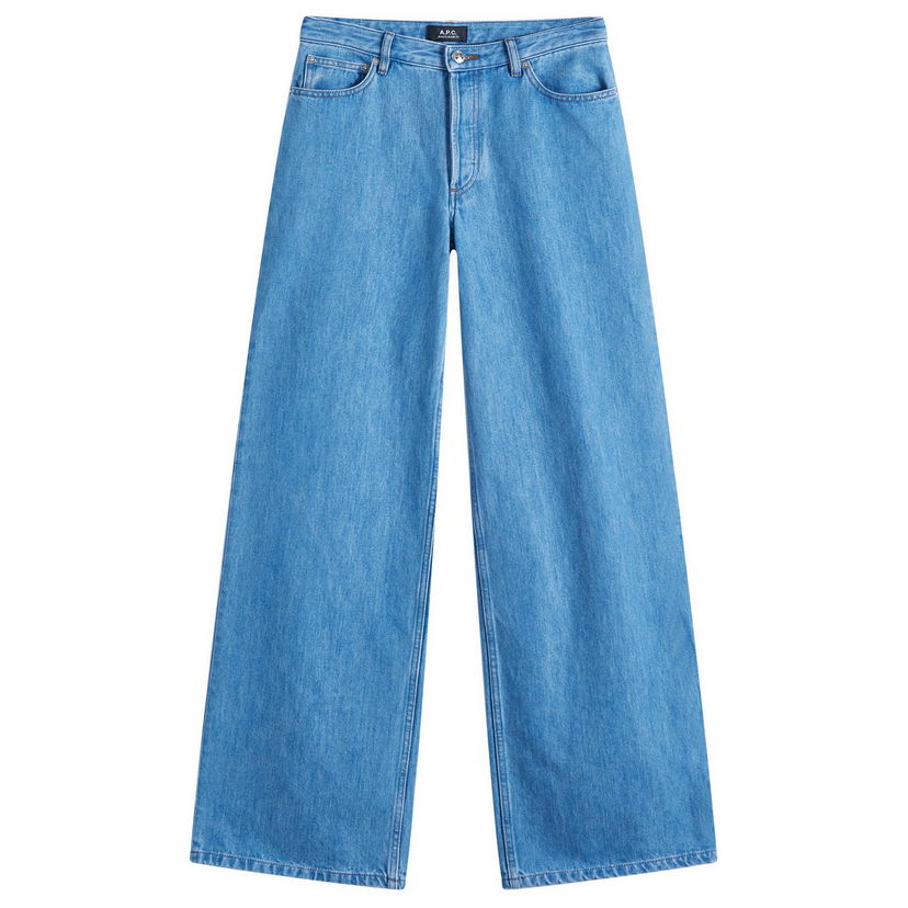Jeans A.P.C. A.P.C. Elisabeth Wide Leg Jeans 24" Plava | COHEQ-F09181