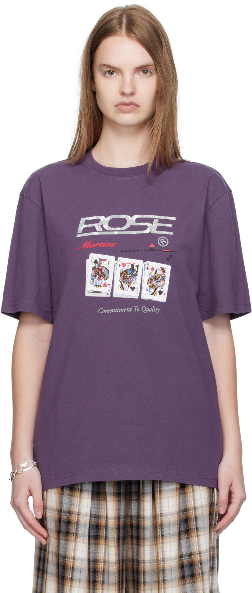 Majica kratkih rukava Martine Rose Martine Rose Classic Playing Cards Graphic Tee Ljubičasta | 603JE01605FA
