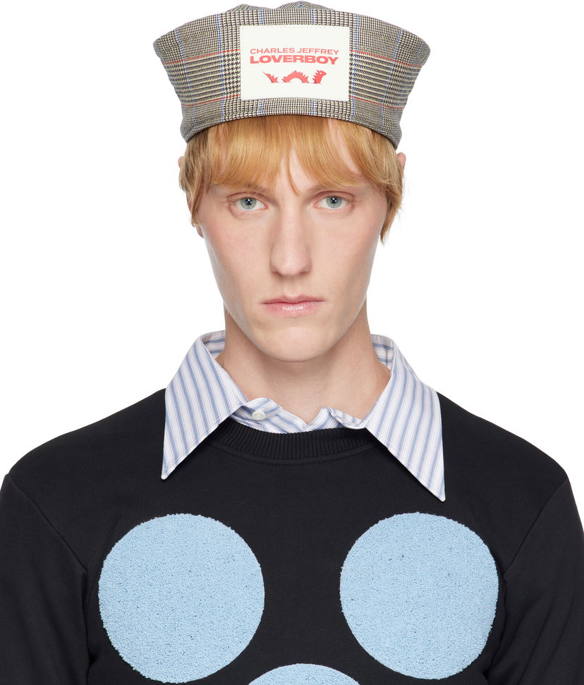 Džemper Charles Jeffrey Loverboy Charles Jeffrey LOVERBOY Sailor Prince of Wales Check Hat Crna | 054131603