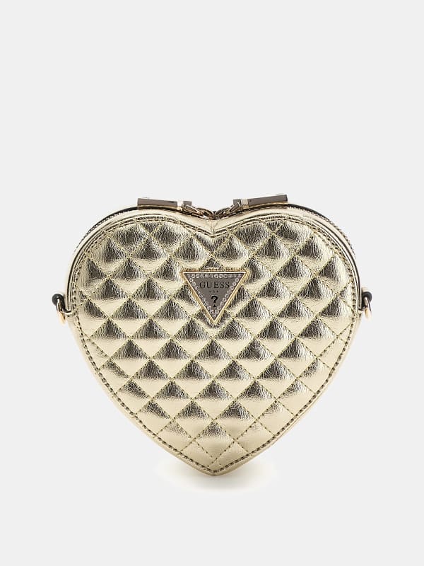 Ručna torbica GUESS Twiller Laminated Mini Crossbody Siva | HWMG9310770