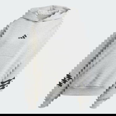 Dukserice adidas Performance 3-Stripes Hoodie with Drawstring Siva | JE0181, 3