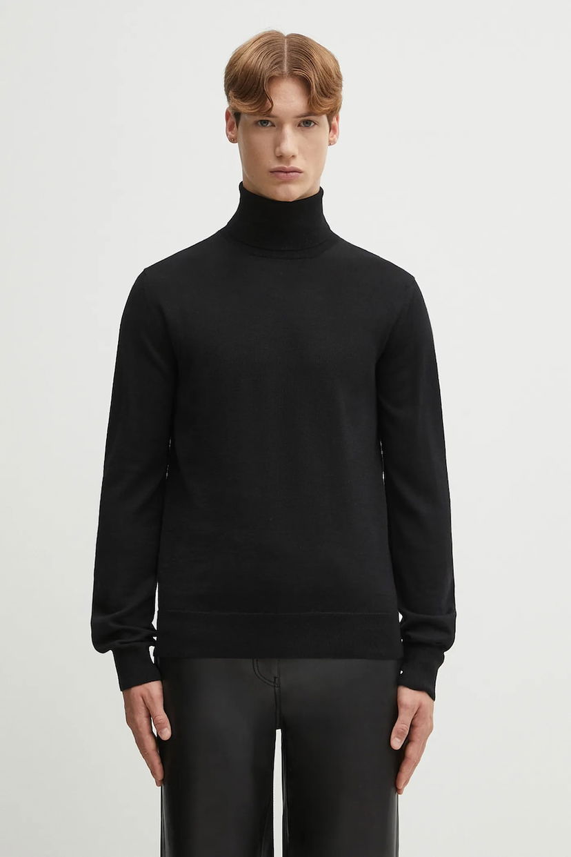 Džemper Maison Margiela MM6 Maison Margiela Wool Turtleneck Sweater Crna | SH0HA0006.M13133.900
