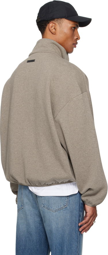 Jakna Fear of God Fear of God ESSENTIALS Modern Fit Fleece Track Jacket Siva | 202SP256893F, 2