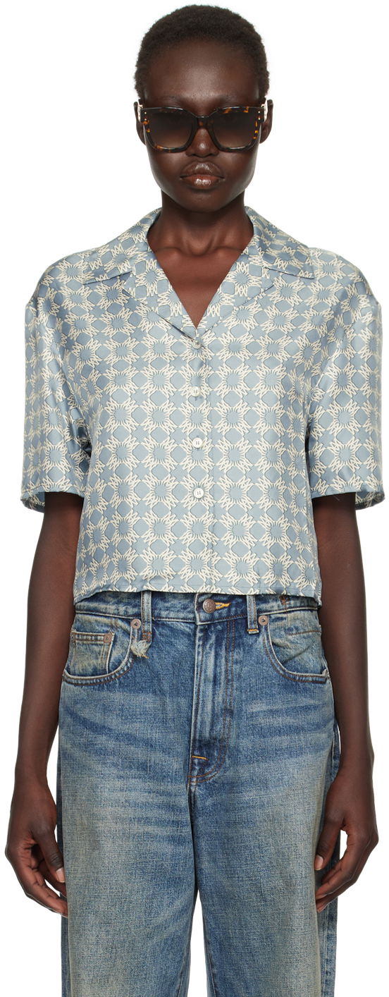 Košulja AMIRI Quad Patterned Shirt Plava | AWSTCA1018