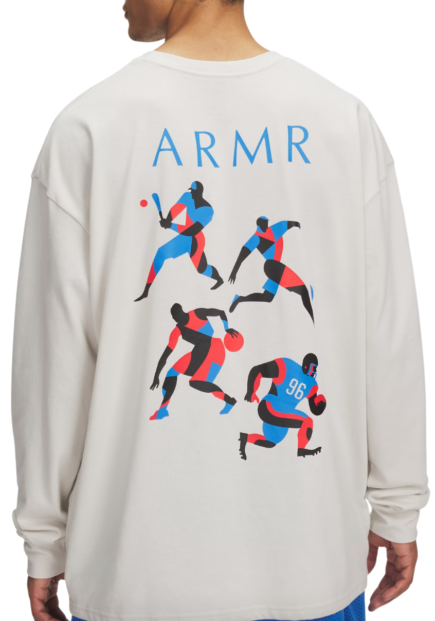 Majica kratkih rukava Under Armour Under Armour UA HWT Modern Sport Long Sleeve T-Shirt Bijela | 6004885-110, 1