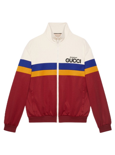 Jakna Gucci Original Print Jersey Jacket Crvena | 673297 XJDUZ 9173