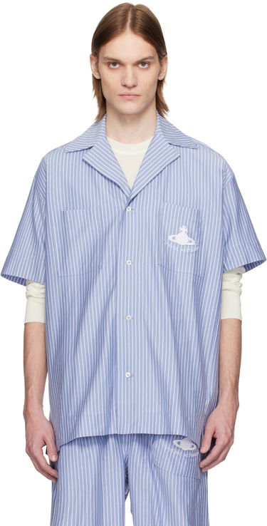 Košulja Vivienne Westwood Vivienne Westwood Striped Camp Shirt Plava | 2401003H-J009D-, 0