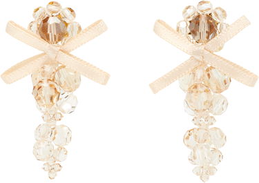 Naušnice Simone Rocha Simone Rocha Petite Bow Cluster Earrings Bež | ERG545 0903, 0