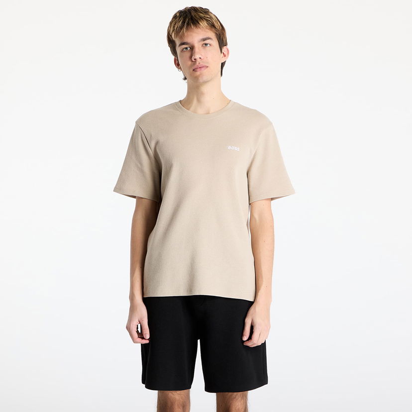 Majica kratkih rukava BOSS Hugo Boss Men's Waffle Tee Bež | 50535891-275