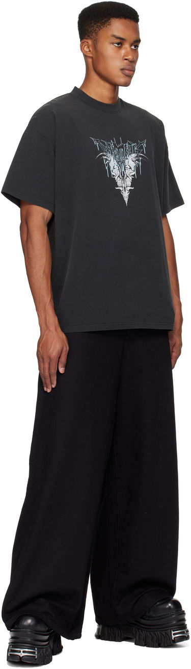 Majica kratkih rukava VETEMENTS Vetements Bone 'V' Graphic Regular T-Shirt Crna | UA66TR670B, 3