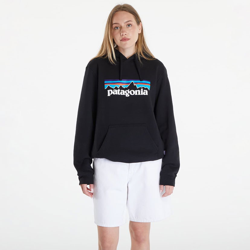 Dukserice Patagonia P-6 Logo Uprisal Hoody UNISEX Black Crna | 39622 BLK