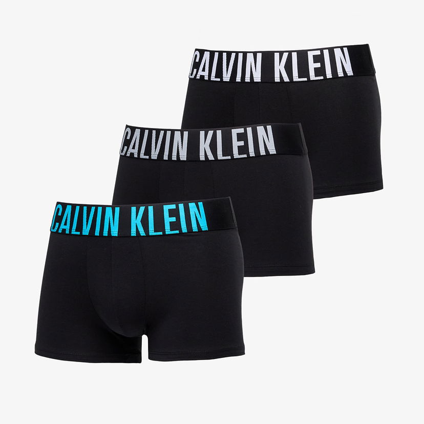 Bokserice CALVIN KLEIN Calvin Klein Intense Power Cotton Stretch Trunk (3-Pack) Crna | 000NB3608A VVL