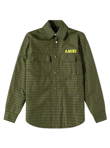 Košulja AMIRI Logo Overshirt Zelena | PF22MOS007-785