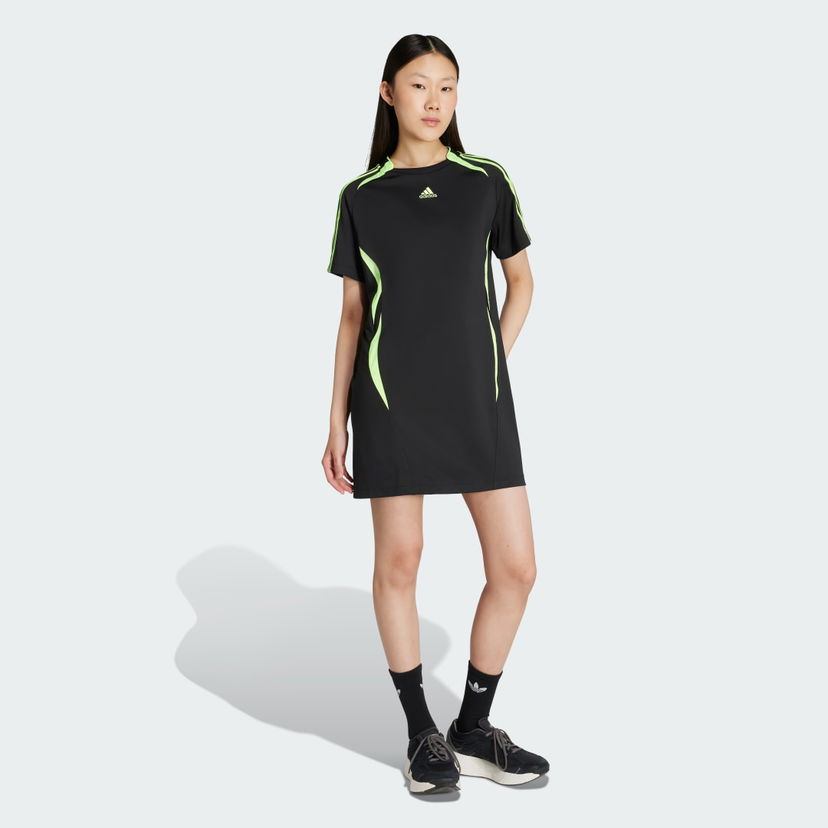 Haljina adidas Performance Teamgeist Adicolor Tee Dress Crna | JZ8263