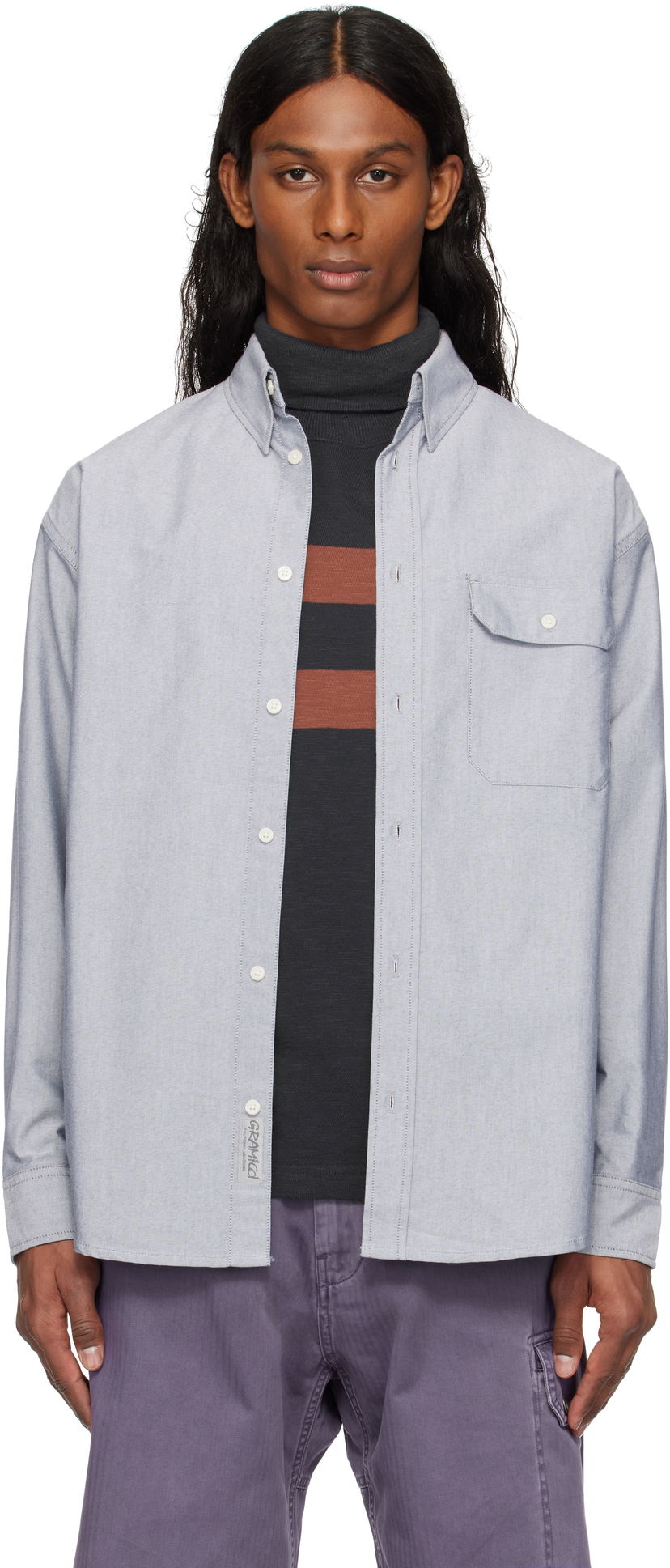 Košulja GRAMICCI Gramicci Oxford Stance Shirt Plava | G5SM-J016