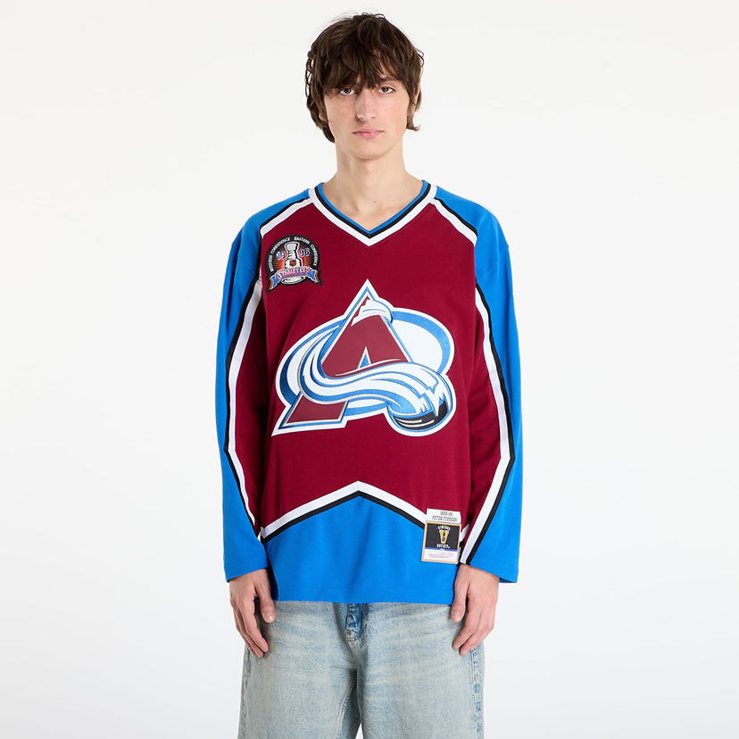 Dres Mitchell & Ness NHL Avalanche 1995 Peter Forsberg Hockey Jersey Višebojno | JY9018-CAVMARO