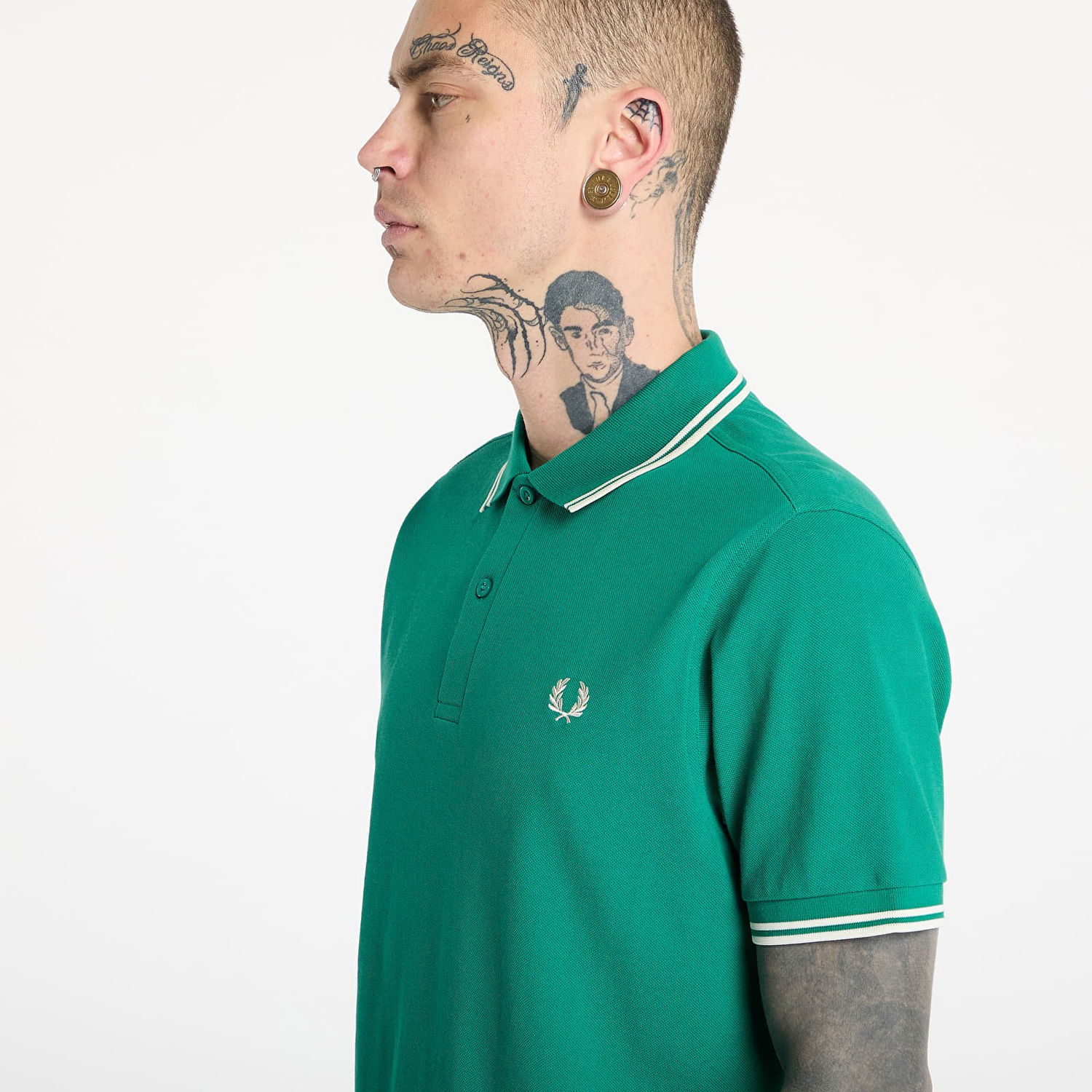 Polo majica Fred Perry Fred Perry Twin Tipped Shirt Zelena | M3600 Y37, 1