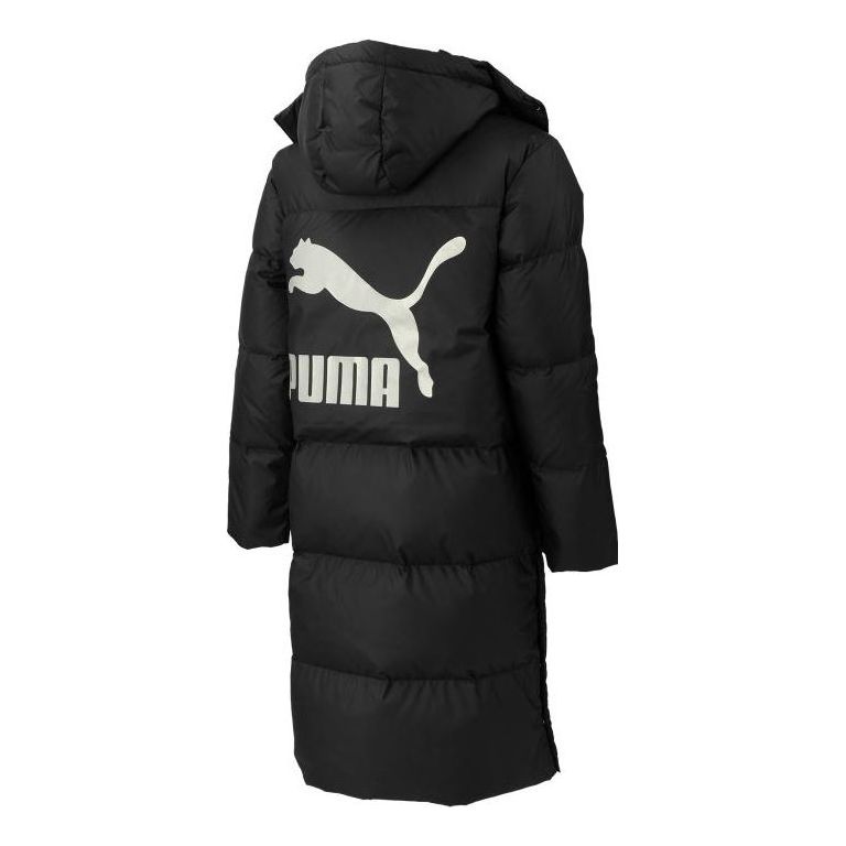 Pernata jakna Puma Teamliga Long Down Coat Crna | 539572-01