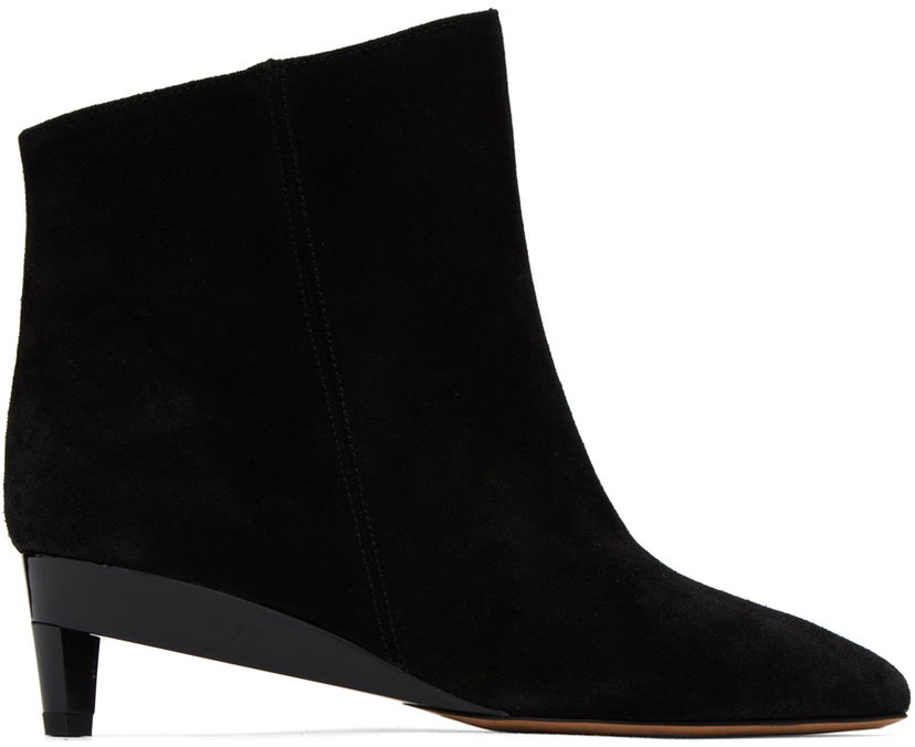 Odjeća ISABEL MARANT Isabel Marant Deyan Suede Ankle Boots Crna | 23ABO0057FA-A3A33S
