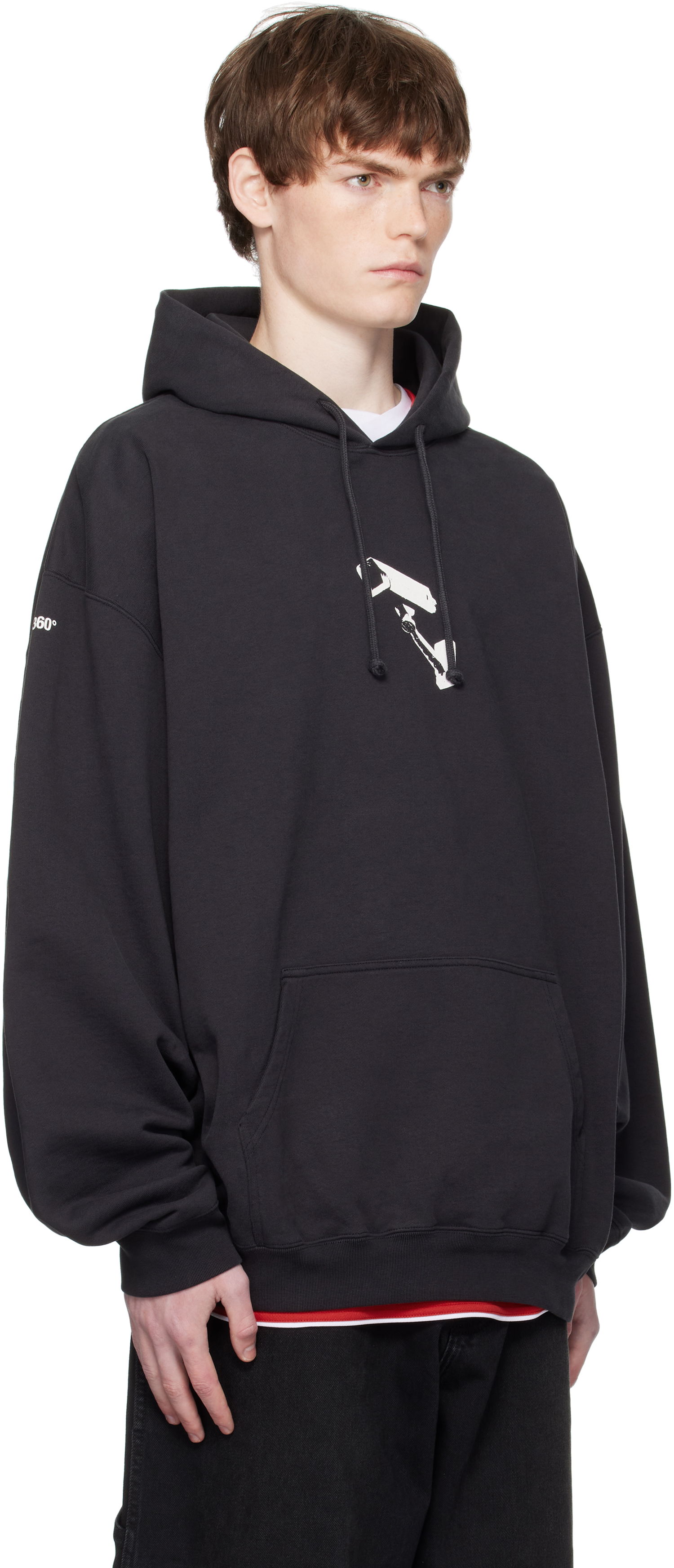 Dukserice VETEMENTS Vetements 'CCTV' Oversized Hoodie Crna | UH76HD440B, 1
