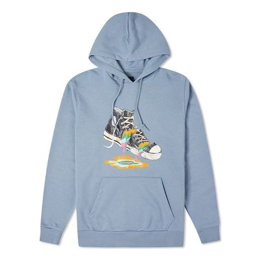 Dukserice Converse Converse Graphic Print Pullover Hoodie Plava | 10022937-A03