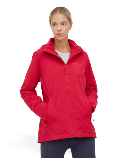 Vjetrovka Jack Wolfskin Moonrise 3in1 Jacket Crvena | 1115621