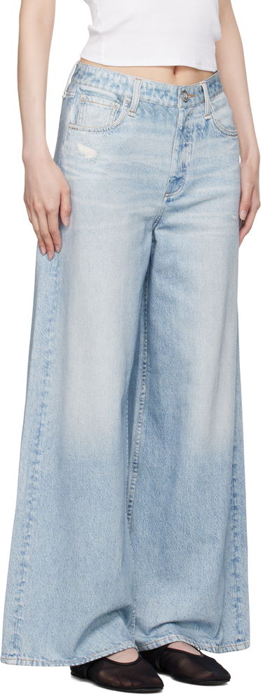 Jeans rag & bone rag & bone Miramar Sofie Ankle Wide-Leg Trousers Plava | WCW24S70078207, 1