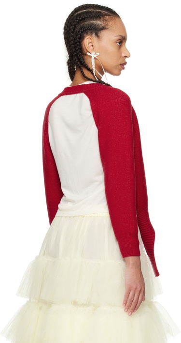 Džemper Simone Rocha Simone Rocha Open Back Cardigan Crvena | LMK7 0660, 2