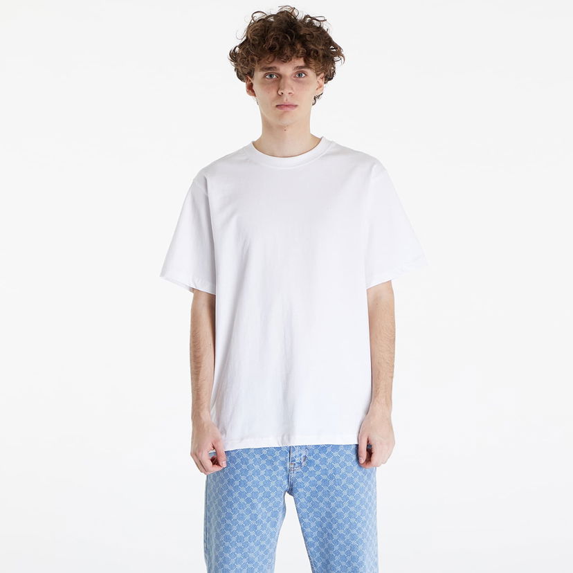 Majica kratkih rukava Queens Essential T-Shirt With Tonal Print White Narančasta | QNS_007