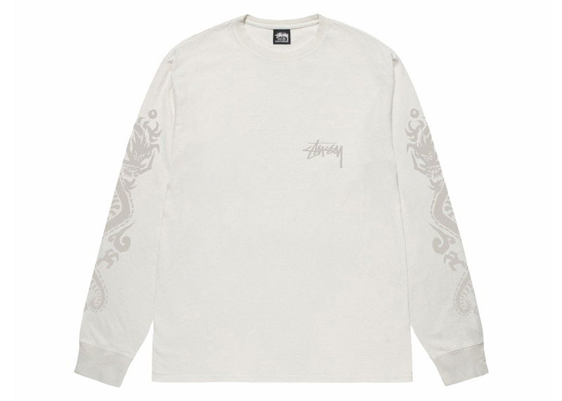 Majica kratkih rukava Stüssy Dragons Long Sleeve T-Shirt Bijela | 1995031