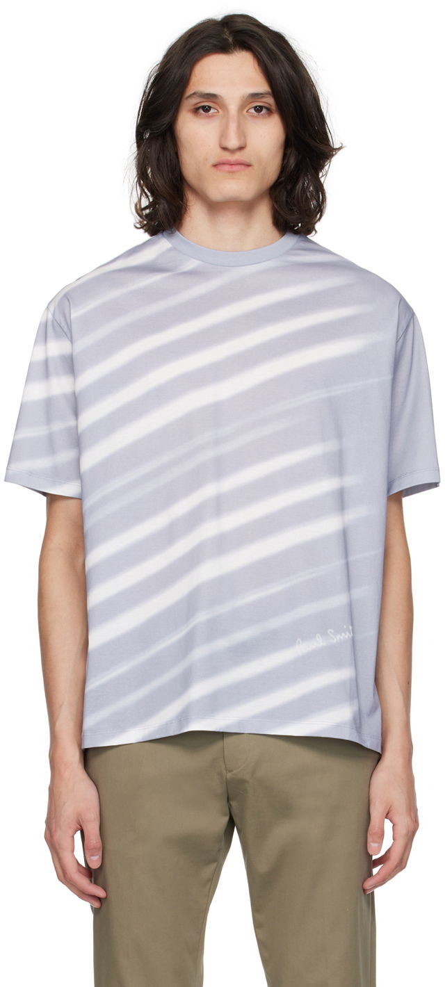 Majica kratkih rukava Paul Smith Paul Smith Morning Light Stripe T-Shirt Siva | M1R-110Y-MP4287-40