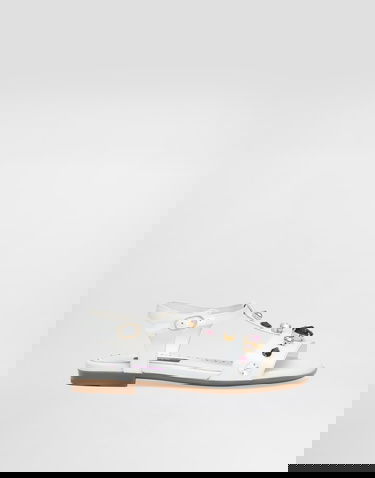 Dodaci Dolce & Gabbana Dolce & Gabbana Patent Leather Sandals With Crystals Bijela | D11364AN1968V135, 0