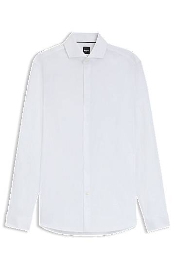 Košulja BOSS Slim Fit Wrinkle-Resistant Oxford Cotton Shirt Bijela | 50550961