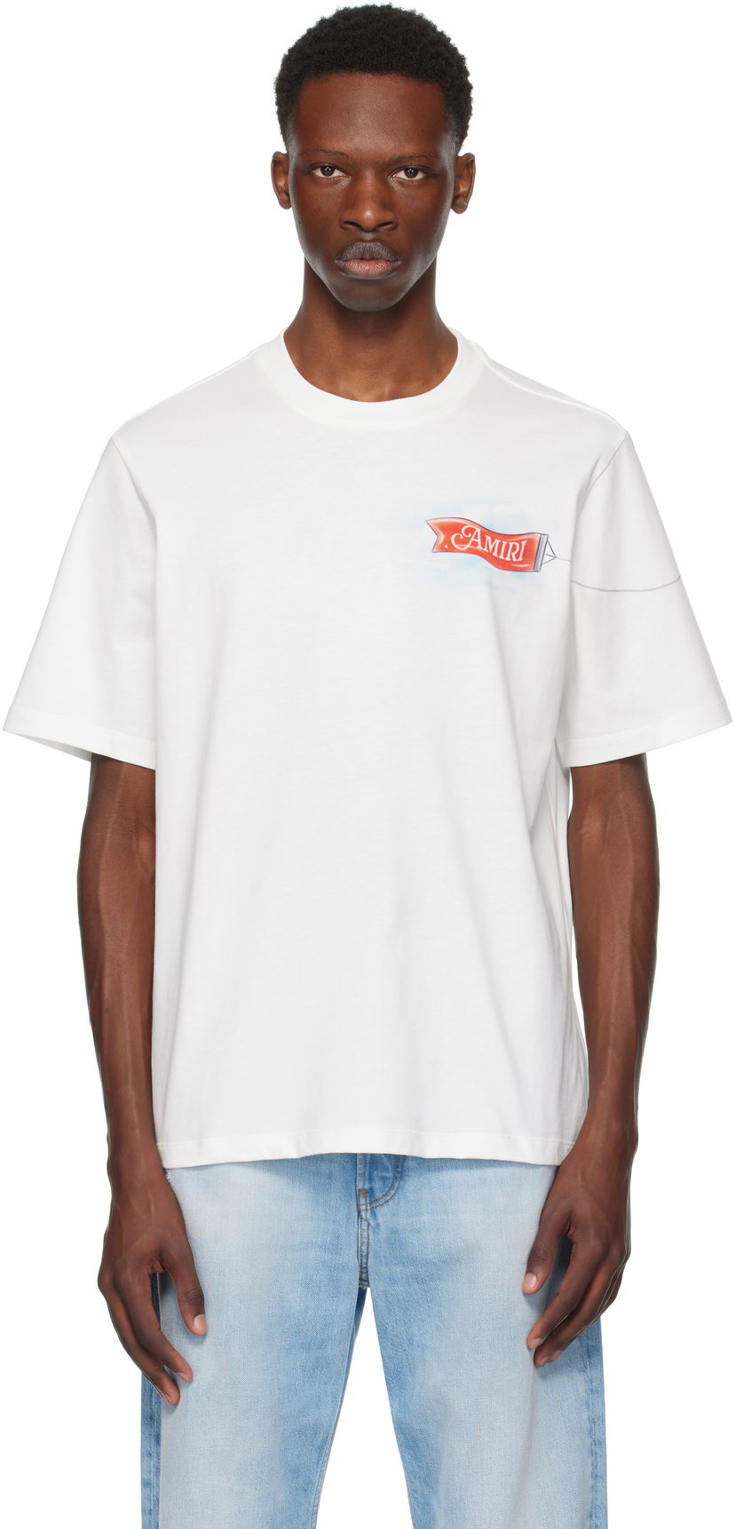 Majica kratkih rukava AMIRI AMIRI 'For the World' T-Shirt Bijela | AMJYTE1220