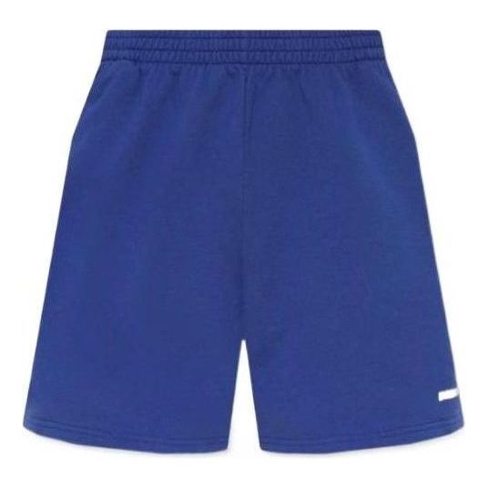 Kratke hlače Balenciaga Shorts With Logo Print Plava | 676137TNVB64388