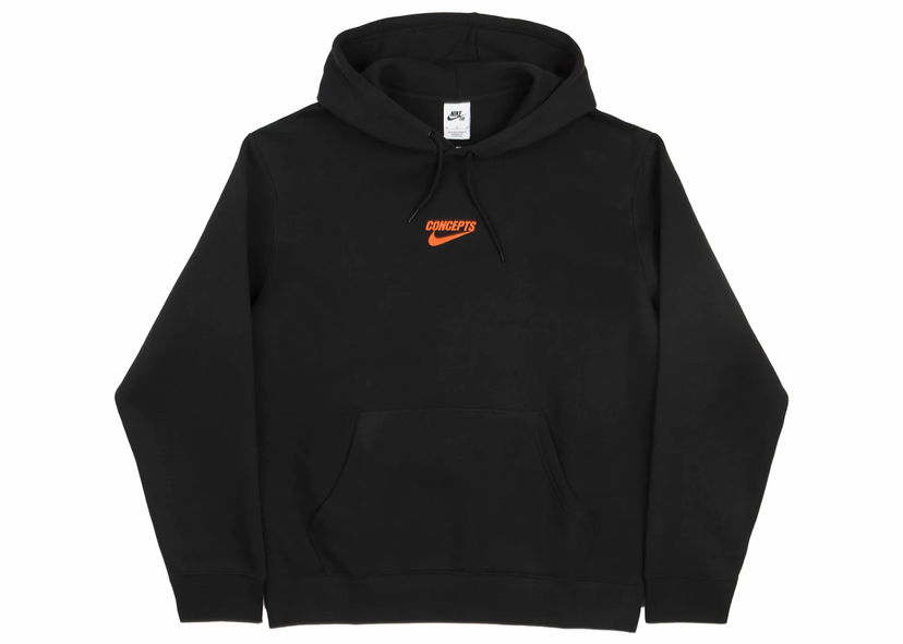 Dukserice Nike SB Concepts x Hoodie Black/Orange Crna | DH2928-010
