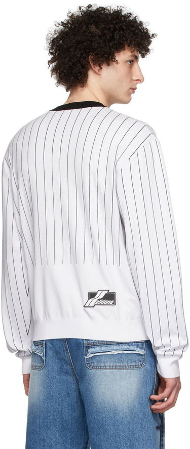 Džemper We11done We11done Pinstripe Rayon Sweater Bijela | WD-KT1-22-619-U-WH, 2