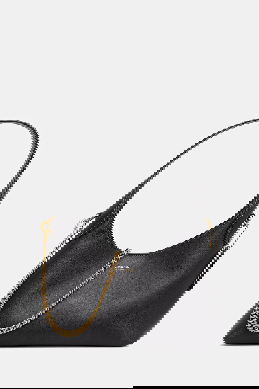 Ručna torbica Coach Coach Brooklyn 23 Leather Shoulder Bag Crna | CW614, 0