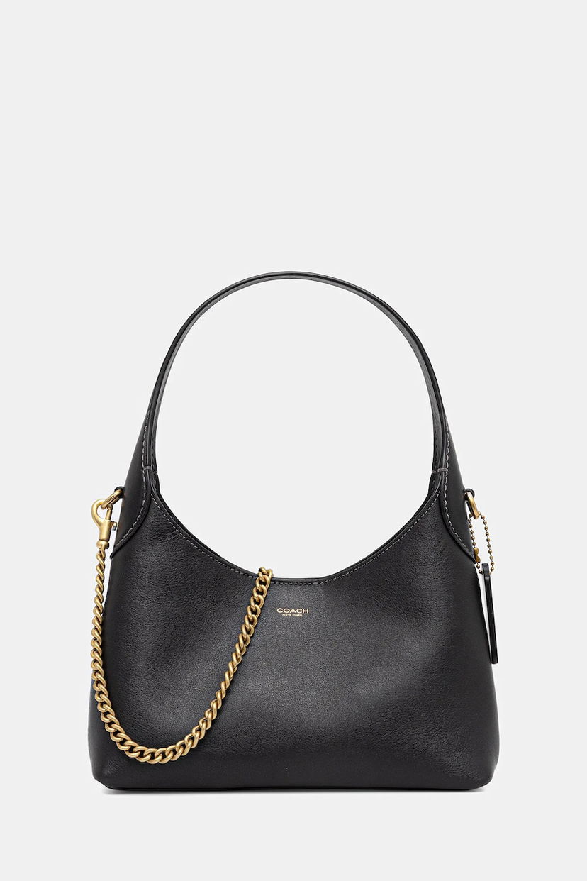 Ručna torbica Coach Coach Brooklyn 23 Leather Shoulder Bag Crna | CW614