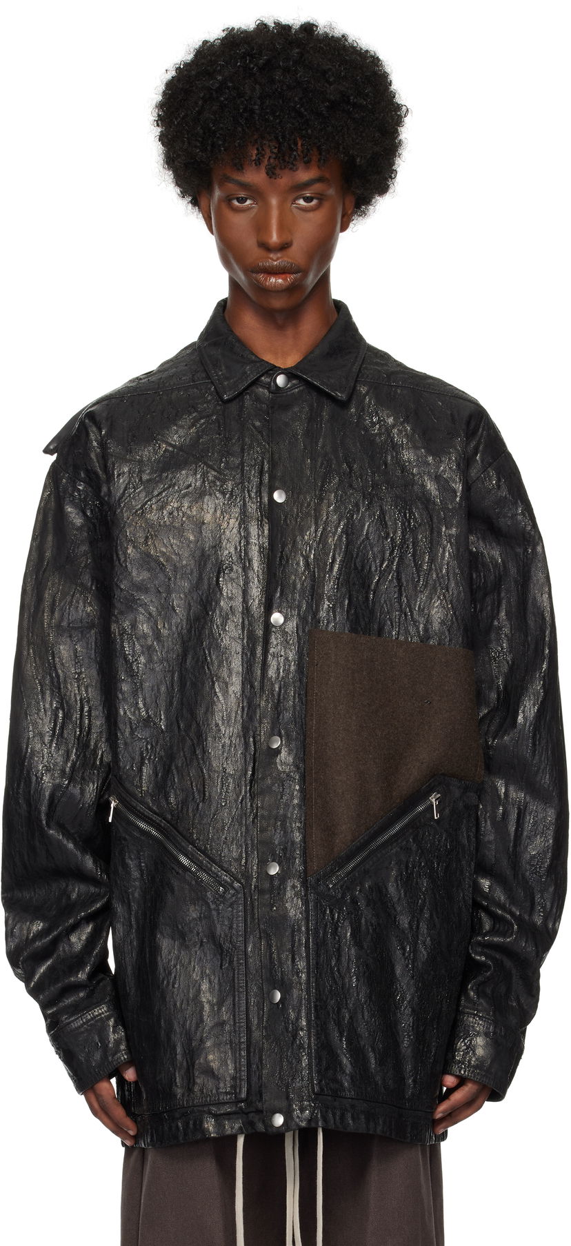 Jakna Rick Owens Turbo Jacket Crna | RR02D6719 BMTWTY