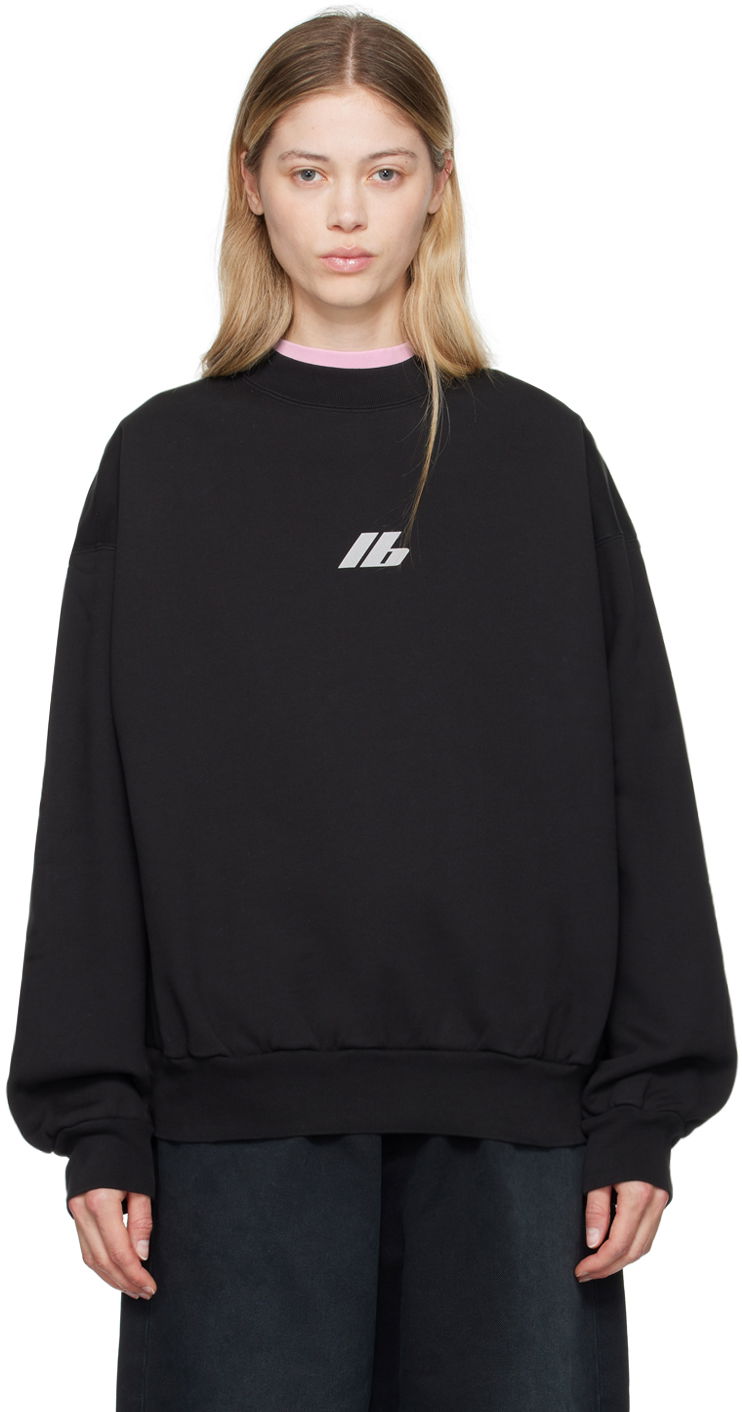 Dukserice Balenciaga Black Regular Sweatshirt Crna | 697869 TQVT8