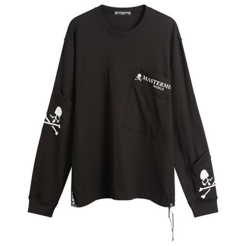 Majica kratkih rukava Mastermind WORLD MASTERMIND WORLD Multi Pocket Long Sleeve T-Shirt Crna | MW25S15-TS024-011