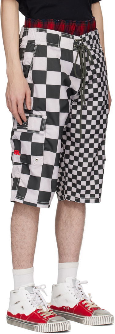 Kratke hlače ERL Checkered Swim Shorts Crna | ERL08UW07, 1