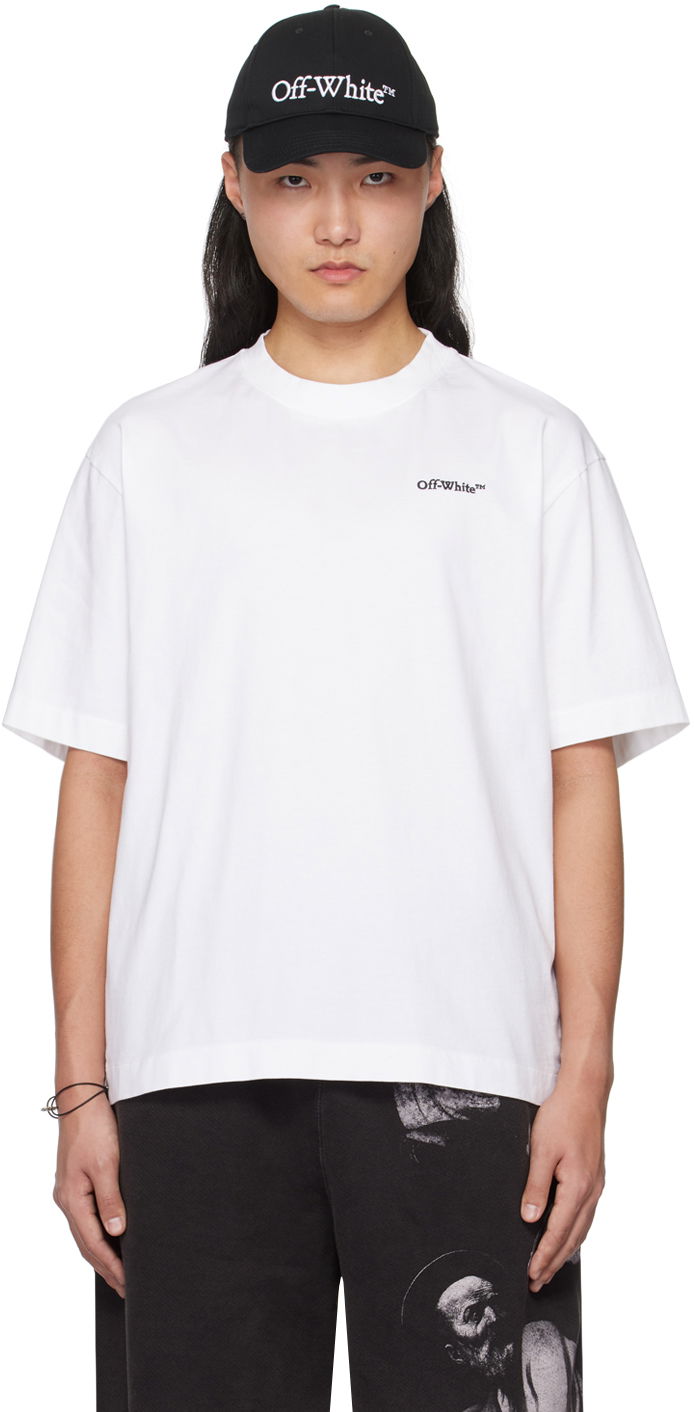 Majica kratkih rukava Off-White White Tattoo Arrow Skate T-Shirt Bijela | OMAA120S24JER0010110