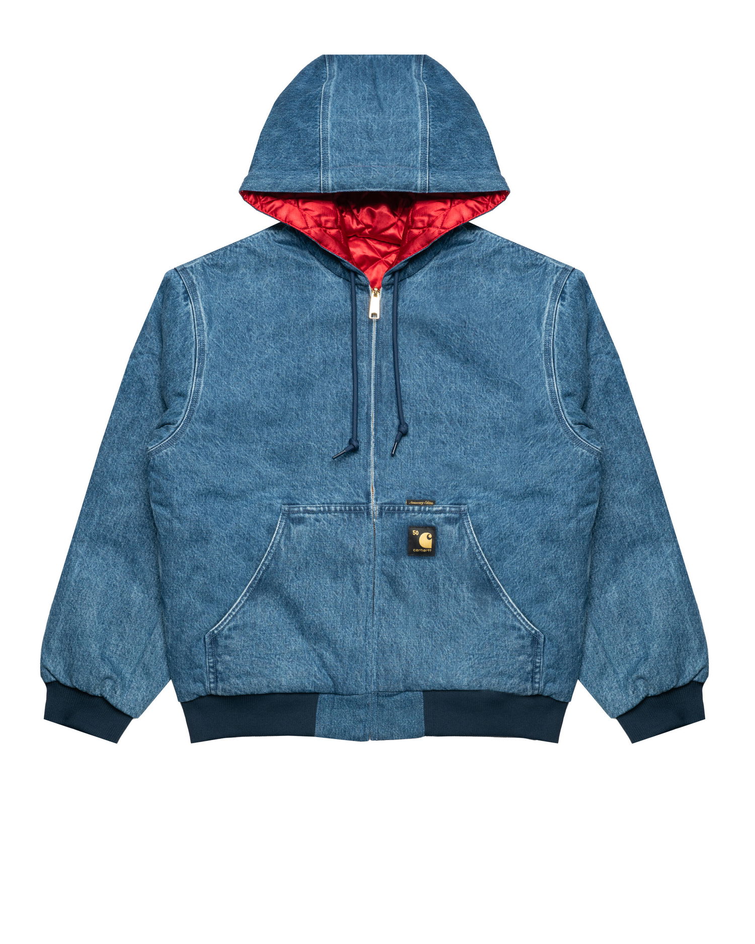Jakna Carhartt WIP Denim Hooded OG Active Jacket with Quilted Lining, 50 Years Anniversary Edition Plava | I035966.3FZ12, 0
