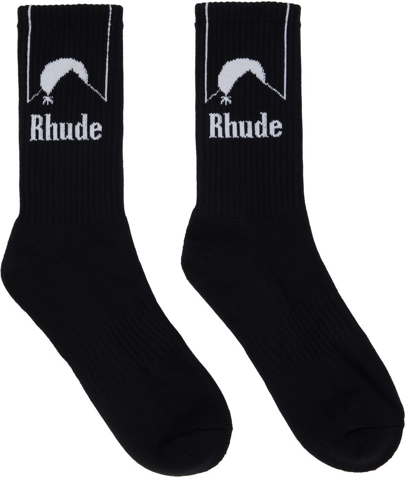 Čarape Rhude Rhude Moonlight Socks Crna | RHPS25SO08117