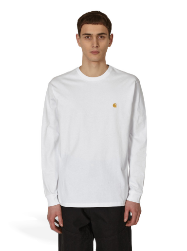 Majica kratkih rukava Carhartt WIP Chase Longsleeve Bijela | I026392 00R.XX