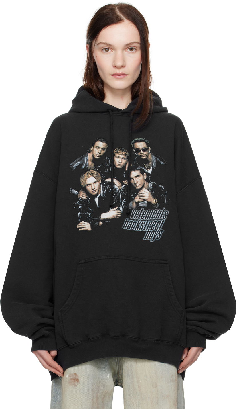 Dukserice VETEMENTS Vetements Backstreet Boys Print Hoodie Crna | UA66HD700B